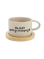 NA SLZY MÝCH STUDENTŮ - krémový hrníček makronka 200 ml NA SLZY MÝCH STUDENTŮ - krémový hrníček makronka 200 ml