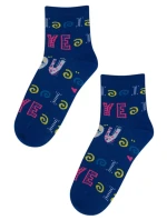 PERFECT WOMAN Valentýnské vzorované ponožky pro ženy