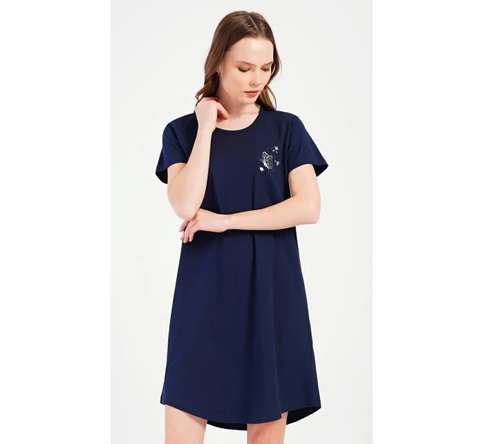 Dámská noční košile s krátkým rukávem model 20911539 - Vienetta Dámská noční košile s krátkým rukávem model 20911539 - Vienetta