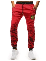 Pánské tepláky červené FashionStreet UX3618 Pánské tepláky červené FashionStreet UX3618