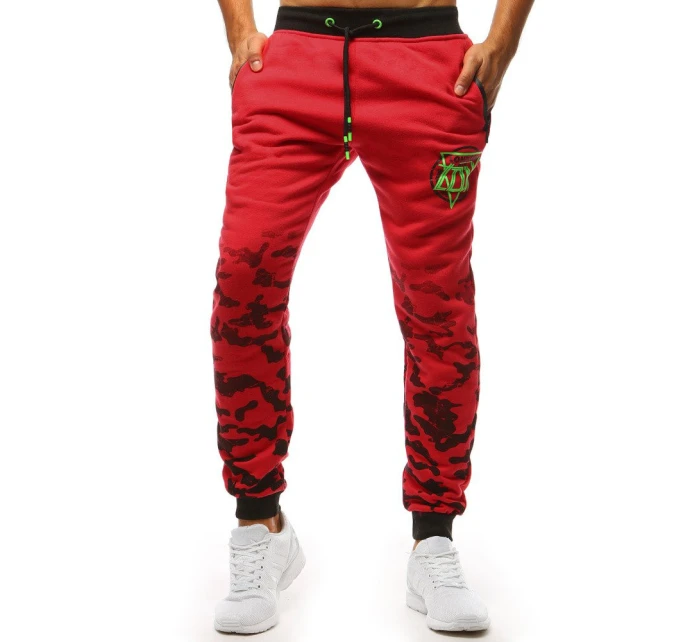 Pánské tepláky červené FashionStreet UX3618 Pánské tepláky červené FashionStreet UX3618