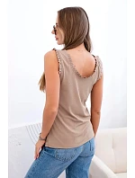 Dámská viskózová halenka s volánem ve výstřihu fango Dámská viskózová halenka s volánem ve výstřihu fango