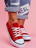 Klasické Dámské Tenisky Červené Omerta