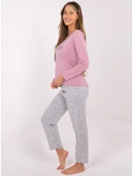 Pyžamo DU PI FP 003.99P tmavě růžové