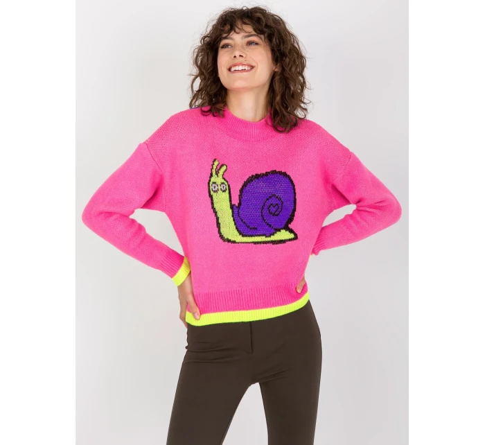 Dámský svetr EM SW 1027 01 růžový