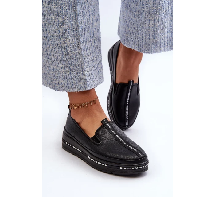 Kožené Dámské Boty Na Platformě S.Barski černá Kožené Dámské Boty Na Platformě S.Barski černá