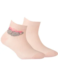 TENKÉ PONOŽKY BARVA 6-11 LET DÍVKY ROSE 30-32