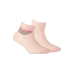 TENKÉ PONOŽKY BARVA 6-11 LET DÍVKY ROSE 30-32