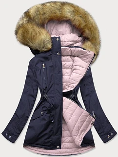 DWUSTRONNA DAMSKA KURTKA ZIMOWA Z KAPTUREM model 21241904 - MHM