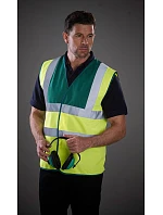 Yoko HVW 100 Hi-Vis bezpečnostní vesta 79.W100 raspberry