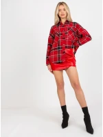 Košile DN KS 3997.08 černá a červená