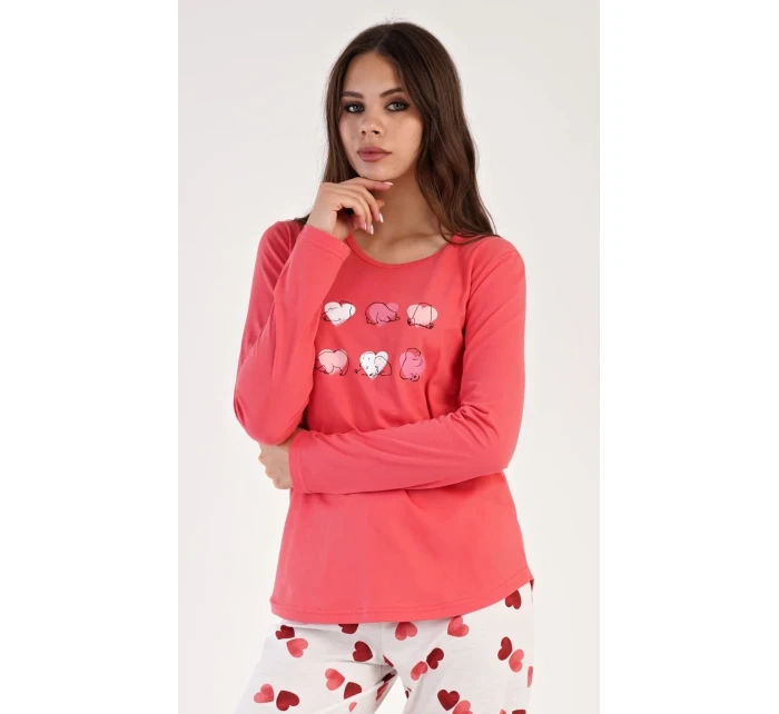 Dámské pyžamo dlouhé Valentýna