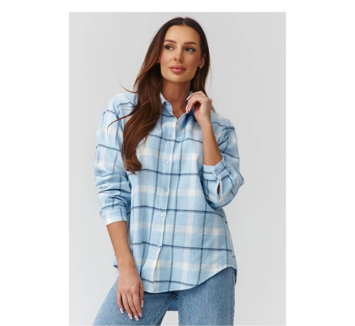 Košile s dlouhým rukávem  model 224088 Makadamia