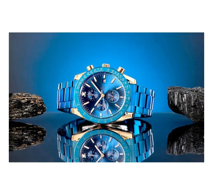 Pánské hodinky Giewont Chronograph Sapphire Blue Copper GW8720-B5