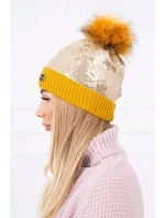 Čepice K198 hořčice Čepice K198 hořčice