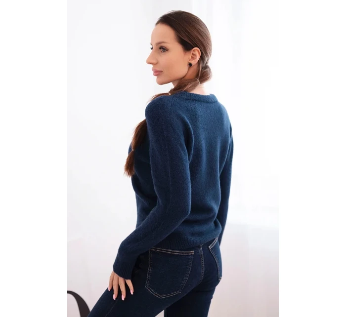 Dámský svetr z baby alpaky s dlouhým rukávem granátový Dámský svetr z baby alpaky s dlouhým rukávem granátový