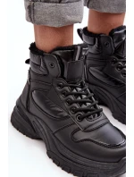 dámské sportovní šněrovací boty černé model 21635852 - EVENTO dámské sportovní šněrovací boty černé model 21635852 - EVENTO