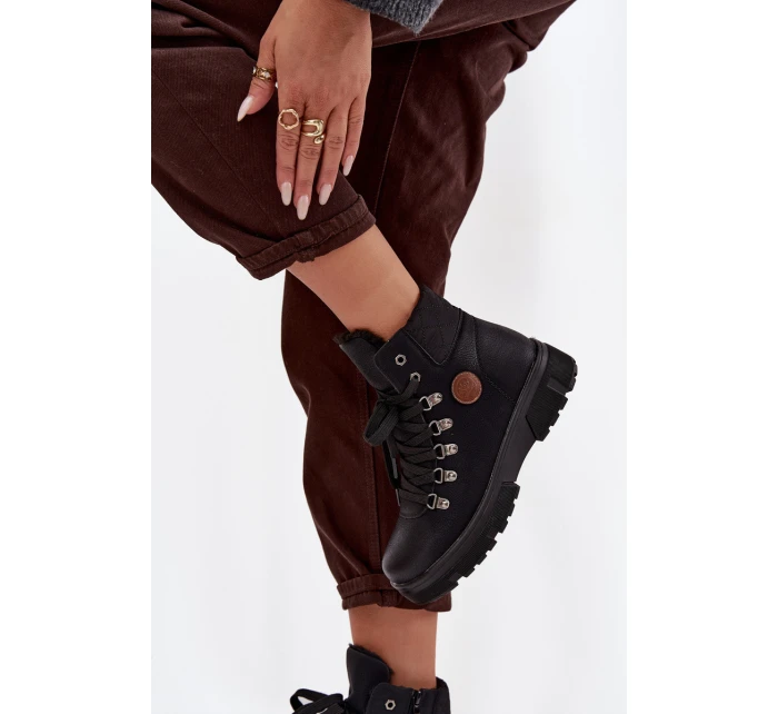 Zateplené dámské na platformě černé model 21714441 - Boto Zateplené dámské na platformě černé model 21714441 - Boto