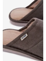 Pánské domácí pantofle tmavě šedé model 21793843 - Boto Pánské domácí pantofle tmavě šedé model 21793843 - Boto