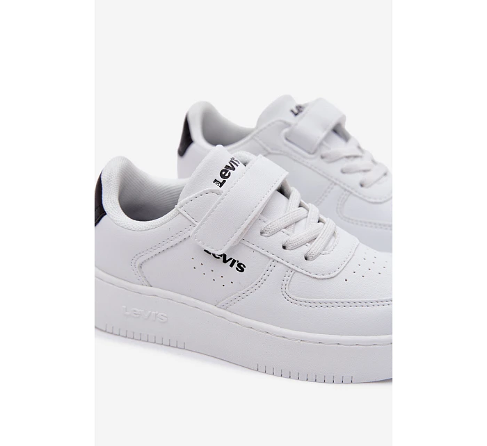 Dětské tenisky na suchý zip NEW Bílé model 22101695 - Levis Dětské tenisky na suchý zip NEW Bílé model 22101695 - Levis