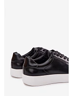 Pánské tenisky z eko kůže Černé Velton Pánské tenisky z eko kůže Černé Velton