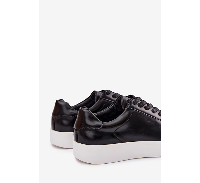 Pánské tenisky z eko kůže Černé Velton Pánské tenisky z eko kůže Černé Velton