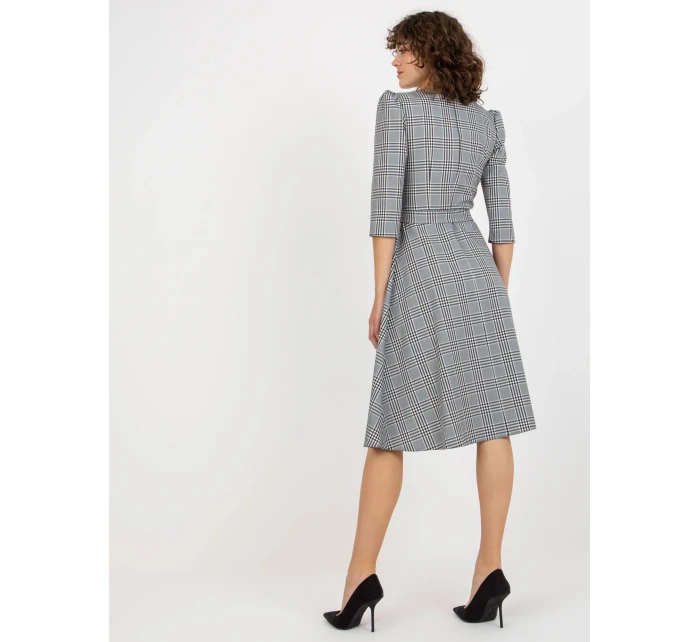 Sukienka LK SK model 21110905 biało czarny - FPrice