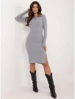 Sukienka RV SK model 20616348 szary - FPrice Sukienka RV SK model 20616348 szary - FPrice