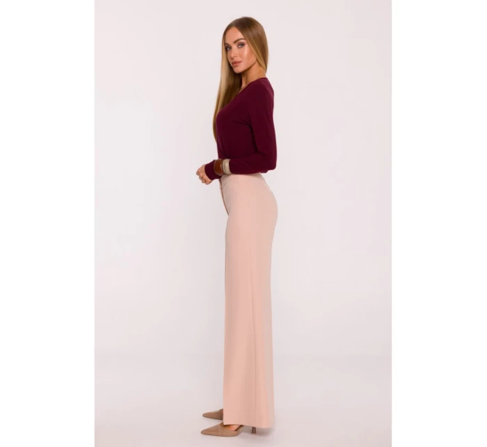 M875 Široké kalhoty - béžové