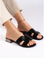 Originální černé dámské nazouváky bez podpatku Originální černé dámské nazouváky bez podpatku