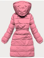 Dámská péřová zimní bunda růžová (CAN-865) Dámská péřová zimní bunda růžová (CAN-865)
