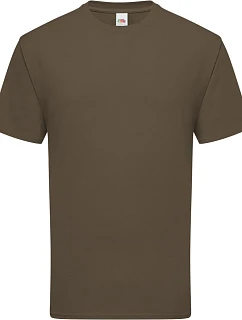 Fruit of the Loom Iconic 195 T Pánské těžké tričko 16.1422 truffle