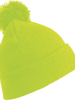 Result Headwear RC 028X Pletená čepice s bambulí 28.028X fluorescent yellow