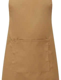 Premier PR 154 Zástěra s laclem a kapsou na břiše "Colours" 39.0154 camel