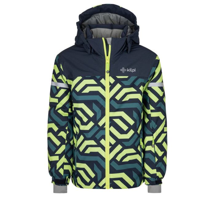 Chlapecká lyžařská bunda ATENI-JB Tmavě zelená - Kilpi