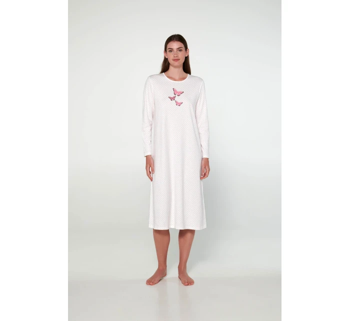 Noční košile s dlouhými rukávy model 18938371 - Vamp