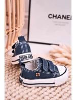 Dětské Tenisky Na Suchý Zip BIG STAR model 21545397 Tmavě Modré - Big Star Shoes Dětské Tenisky Na Suchý Zip BIG STAR model 21545397 Tmavě Modré - Big Star Shoes