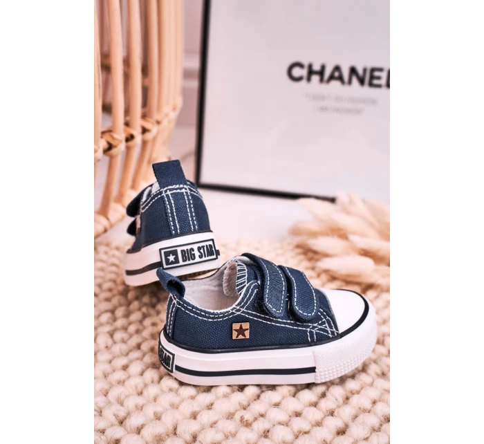 Dětské Tenisky Na Suchý Zip BIG STAR model 21545397 Tmavě Modré - Big Star Shoes Dětské Tenisky Na Suchý Zip BIG STAR model 21545397 Tmavě Modré - Big Star Shoes