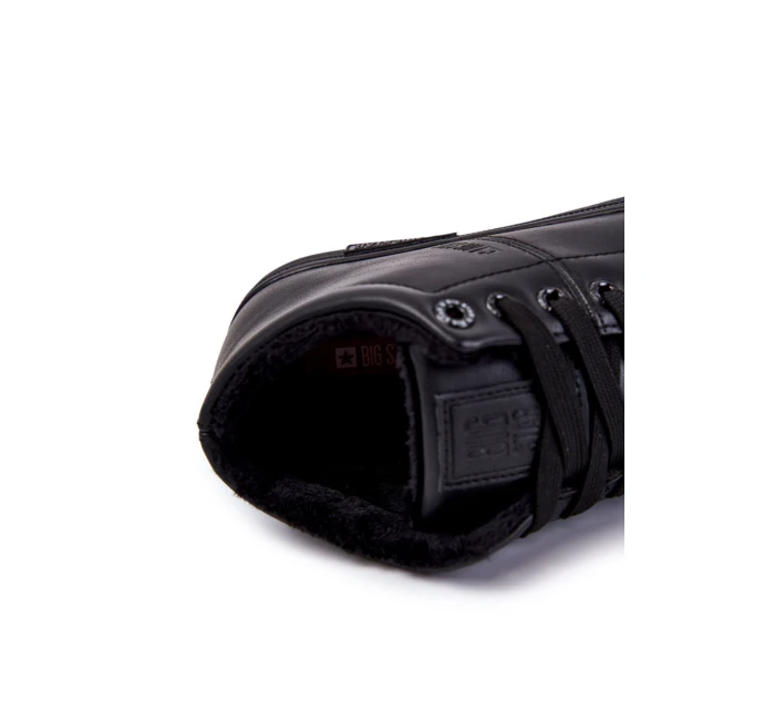 Pánské klasické kožené tenisky Big Star KK174348 Černé