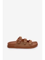 Dámské Pantofle S Pásky A Přezkami Camel Uliri