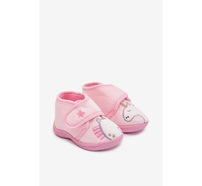 Dětské bačkory na suchý zip – růžové Jeselle Dětské bačkory na suchý zip – růžové Jeselle