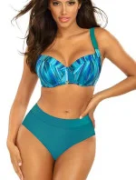 Dámské dvoudílné plavky Puerto Rico 4 S995PO4-1 moř. zelená-modrá - Self