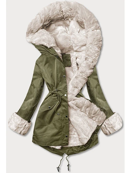 Parka s kožešinovou podšívkou army (5M763-136) Parka s kožešinovou podšívkou army (5M763-136)