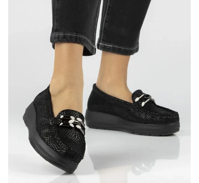 Skórzane damskie na czarne Filippo model 22087071 - Hikvision