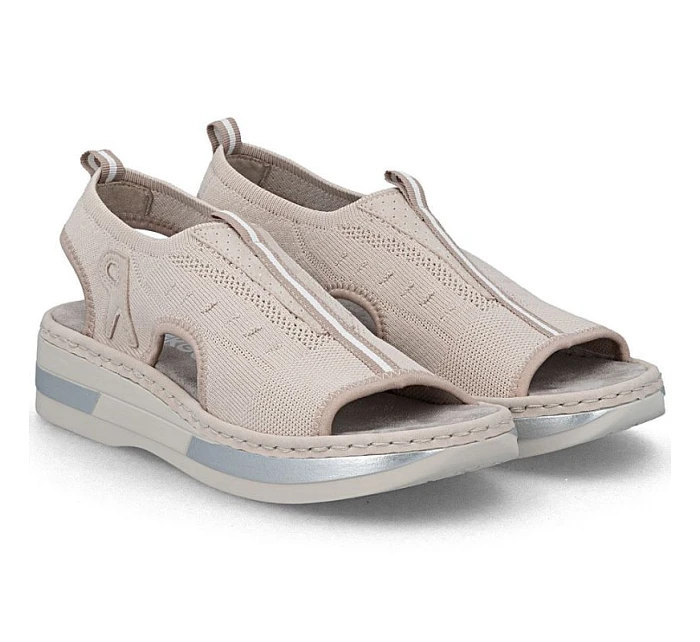 Dámské sandály na platformě růžové Rieker V59B5-31 Dámské sandály na platformě růžové Rieker V59B5-31