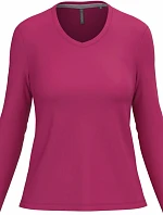 Kariban K 382 Dámské tričko do V s dl. rukávem 20.K382 fuchsia