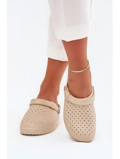 Pěnové Pantofle Dámské Béžové model 21703196 - EVENTO