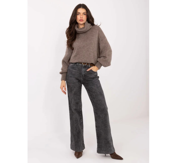 Spodnie jeans SP ciemny szary model 21789009 - FPrice Spodnie jeans SP ciemny szary model 21789009 - FPrice