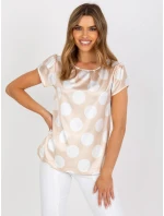 Bluzka WN BZ model 21127076 jasny beżowy - FPrice Bluzka WN BZ model 21127076 jasny beżowy - FPrice