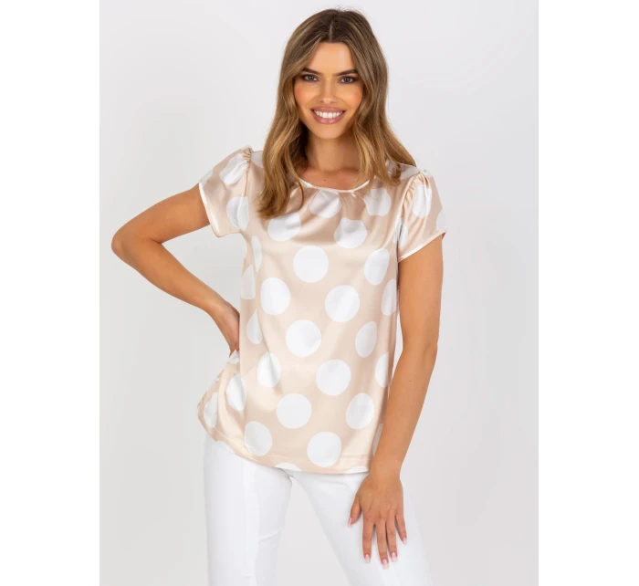 Bluzka WN BZ model 21127076 jasny beżowy - FPrice Bluzka WN BZ model 21127076 jasny beżowy - FPrice